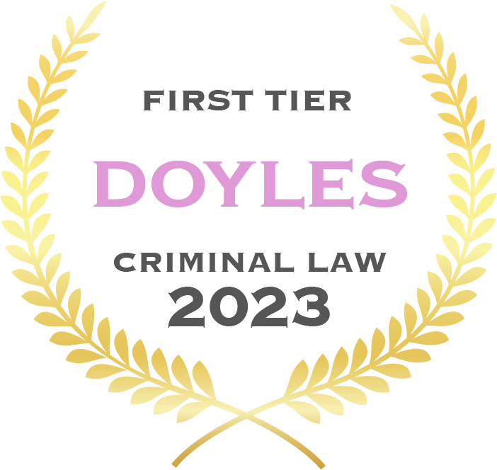 First tier Doyles criminal law 2023 - Fisher Dore Lawyers