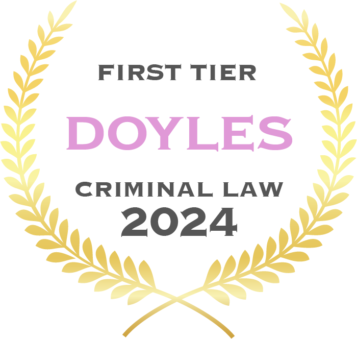 First tier Doyles criminal law 2024 - Fisher Dore Lawyers