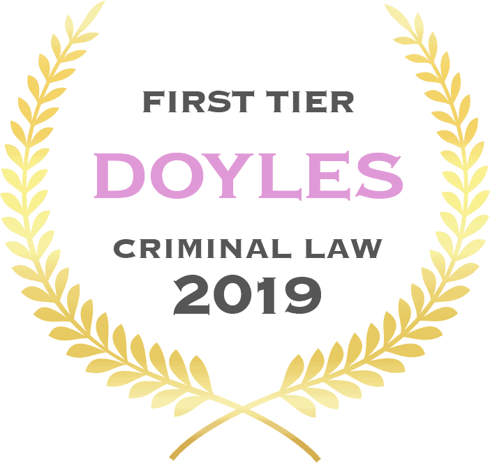First tier Doyles criminal law 2019 - Fisher Dore Lawyers
