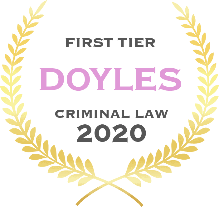 First tier Doyles criminal law 2020 - Fisher Dore Lawyers